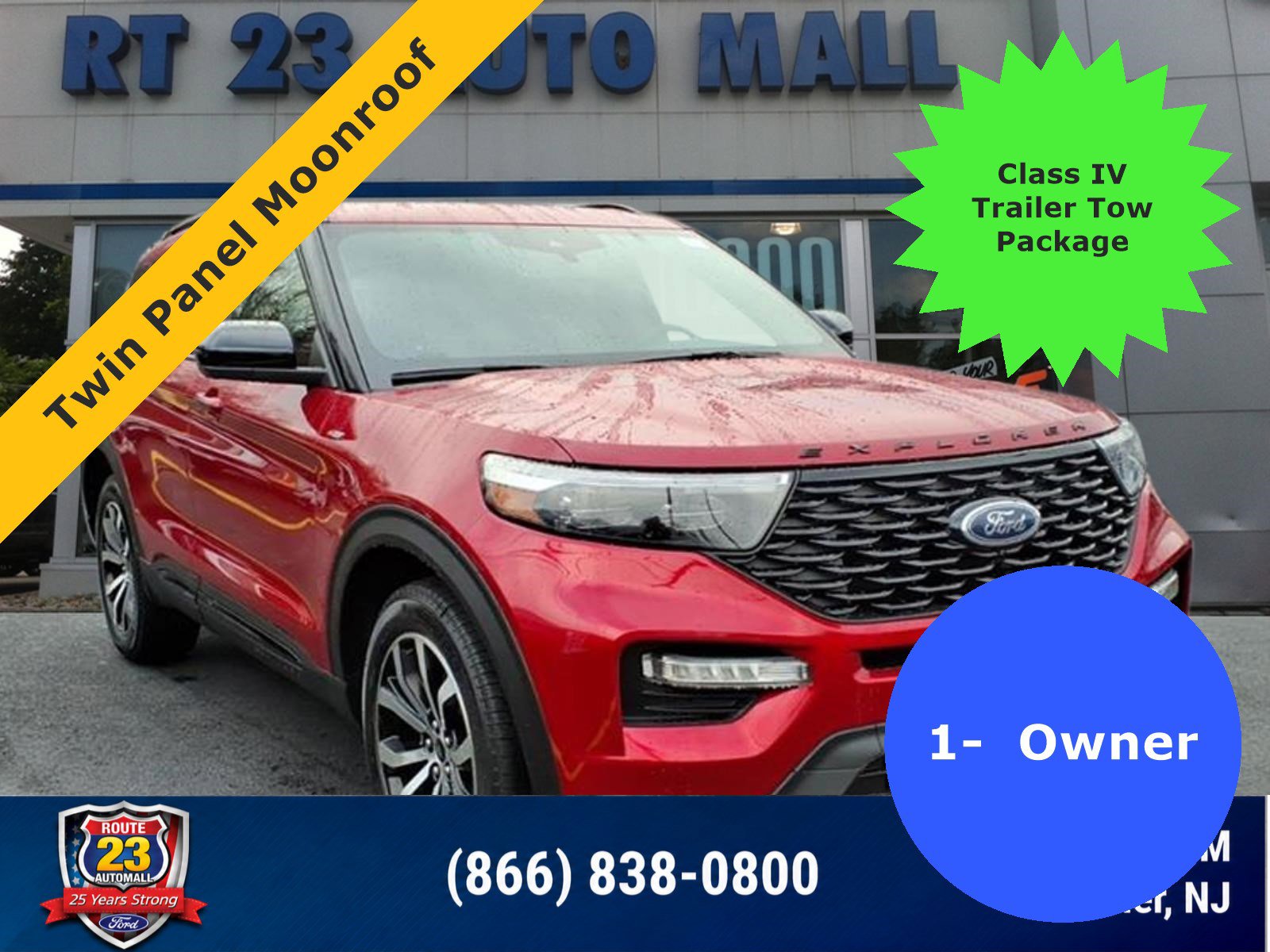 Certified 2022 Ford Explorer ST-Line w/ Class IV Trailer Tow Package