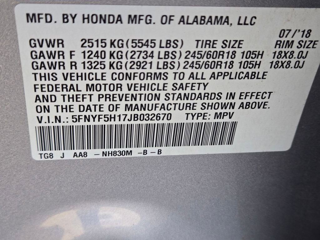 Used 2018 Honda Pilot LX image 11