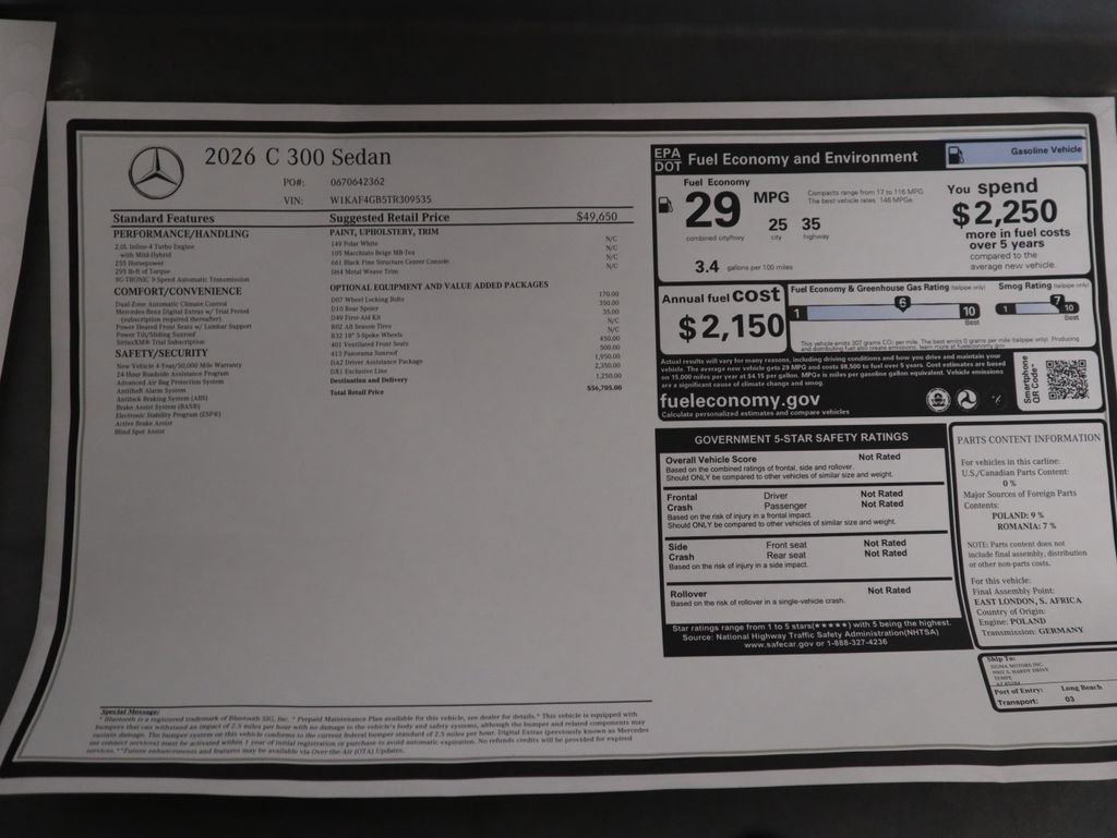 New 2026 Mercedes-Benz C 300 Sedan image 9