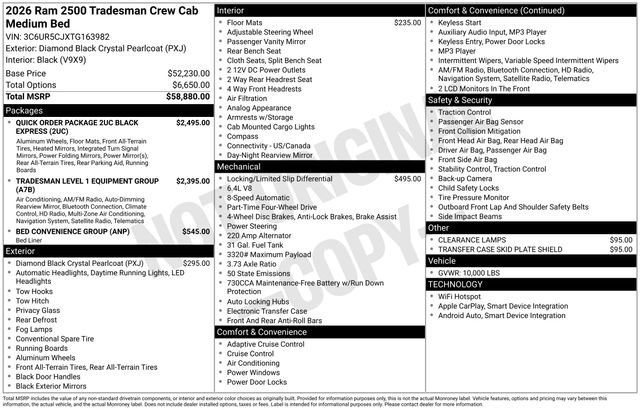 New 2026 RAM 2500 Tradesman image 32