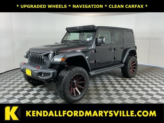 Used 2019 Jeep Wrangler Unlimited Rubicon w/ Uconnect 4C Nav & Sound Group AWD/4WD image 1