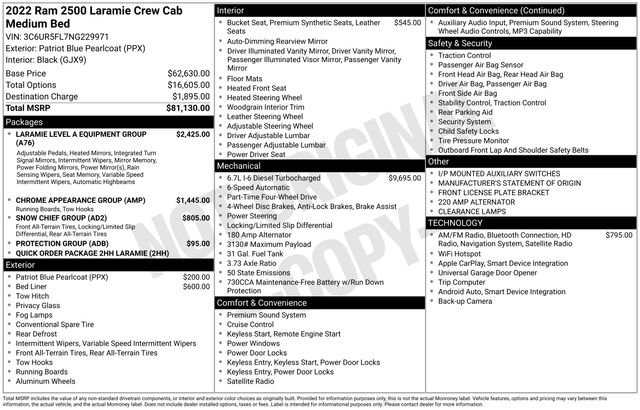 Used 2022 RAM 2500 Laramie image 37
