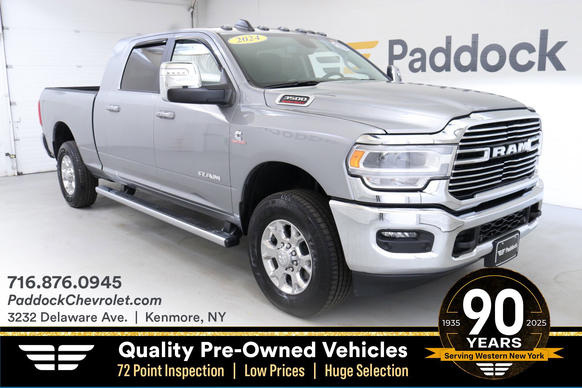 Used 2024 RAM 3500 Laramie w/ Chrome Bumper Package