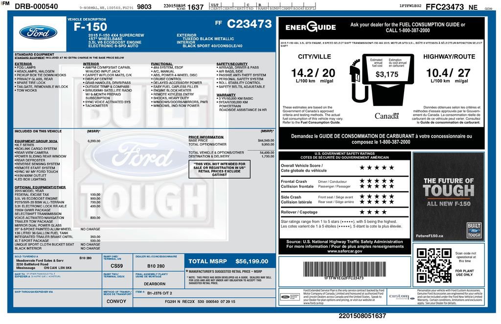 Used 2015 Ford F150 XLT w/ Equipment Group 302A Luxury image 3