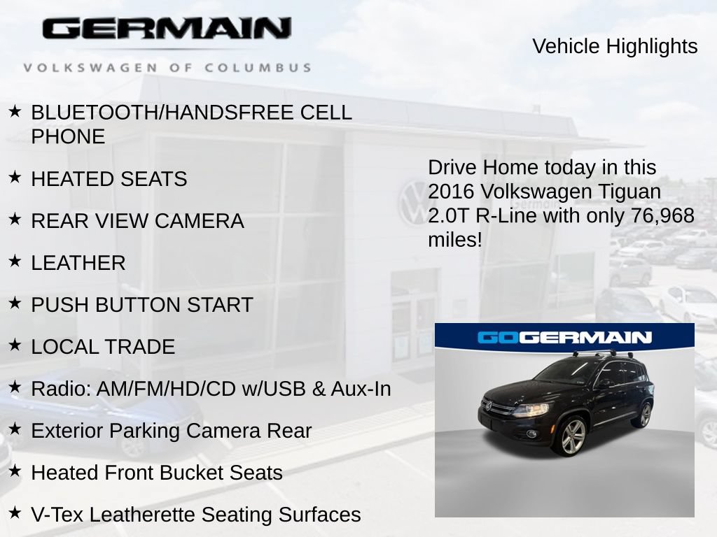 Used 2016 Volkswagen Tiguan R-Line AWD/4WD image 5