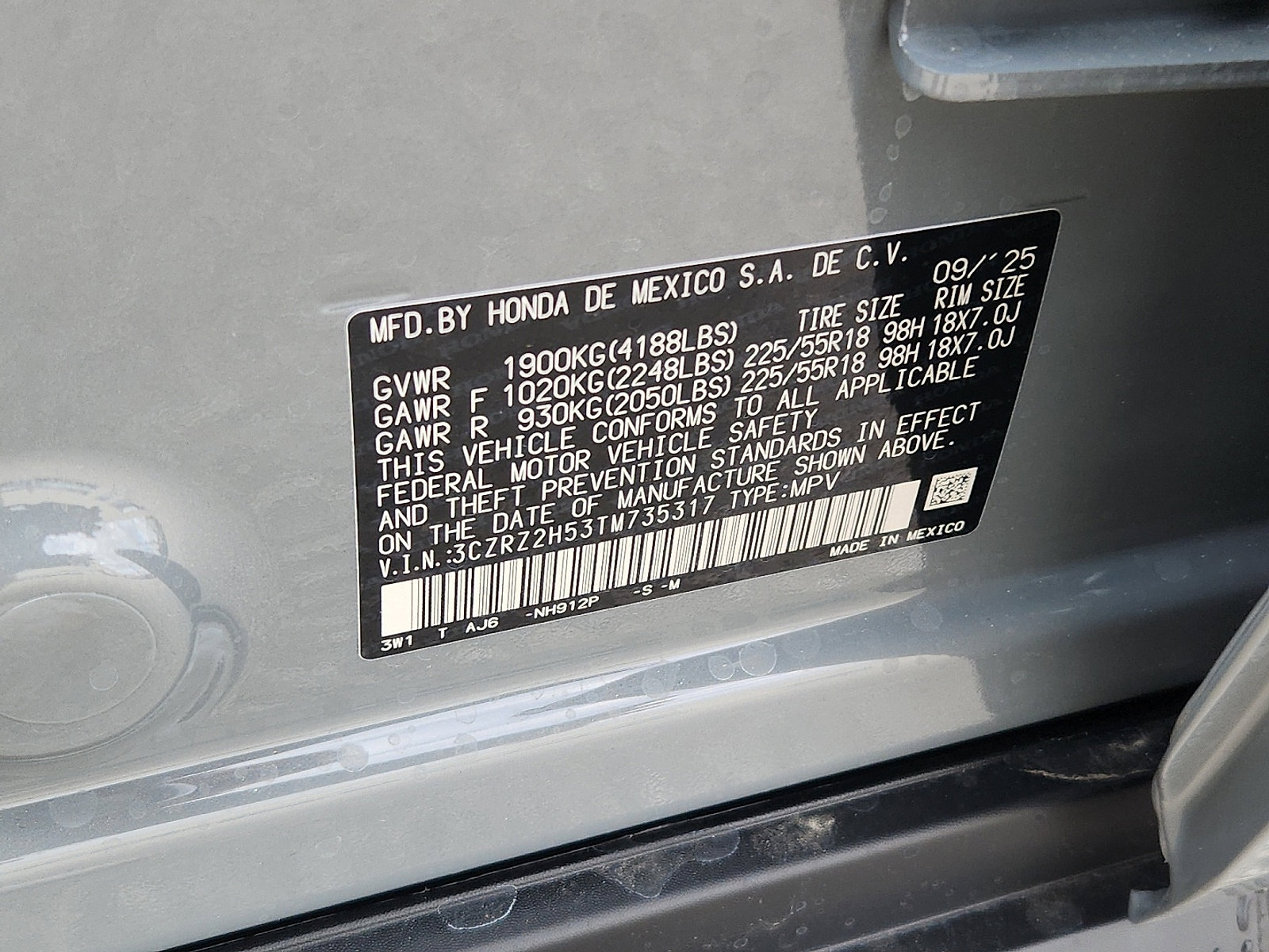 New 2026 Honda HR-V Sport image 16