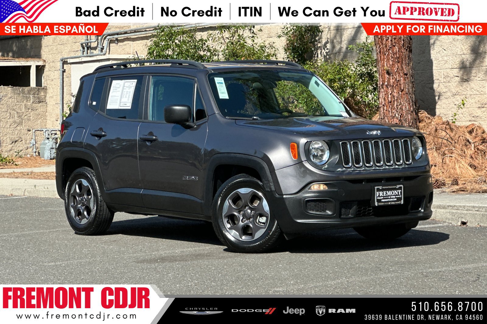 Used 2017 Jeep Renegade Sport w/ Power & Air Group FWD 360° Tour