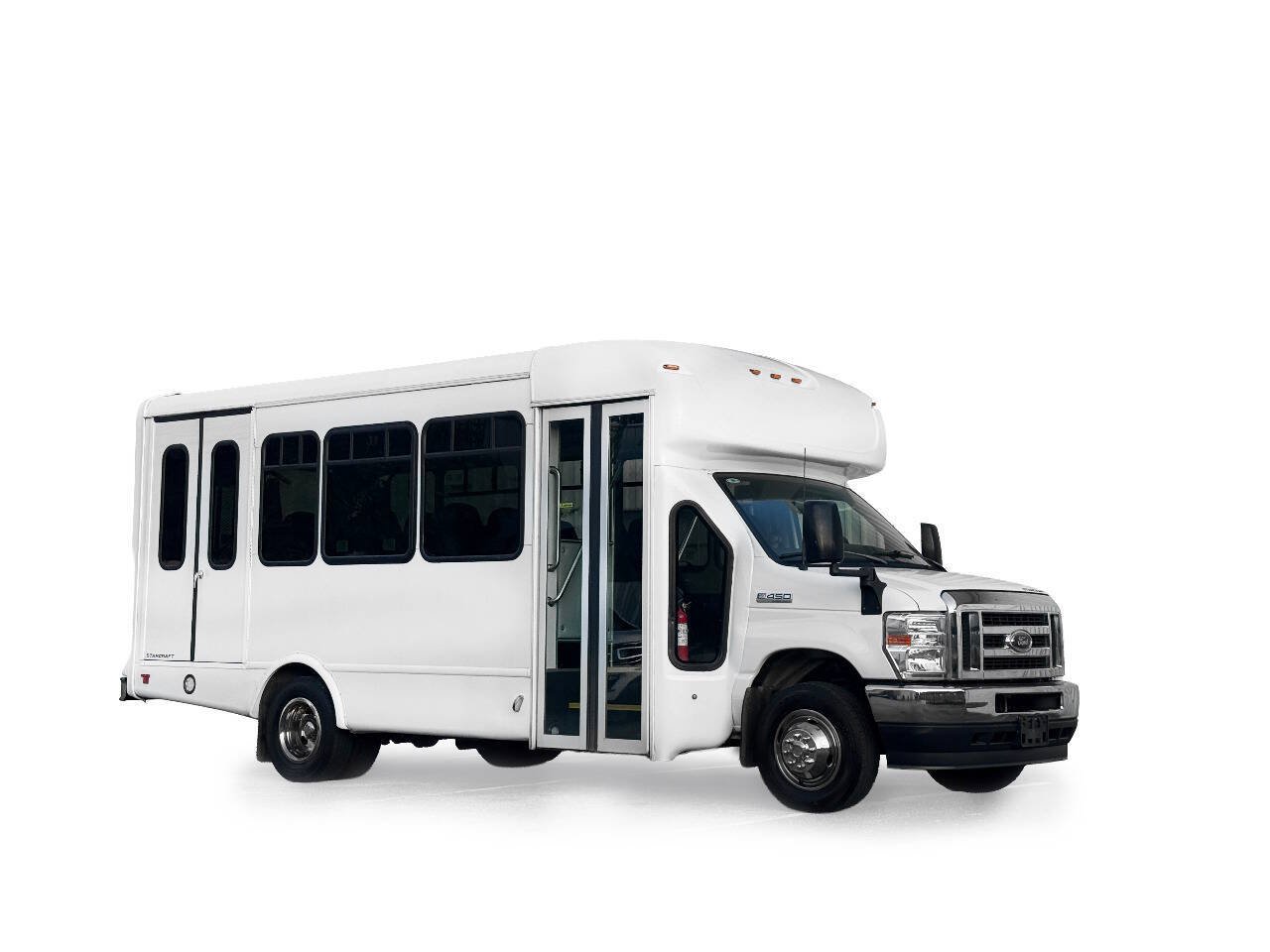 Used 2023 Ford E-450 and Econoline 450 Super Duty w/ Shuttle Bus Prep Package RWD image 1