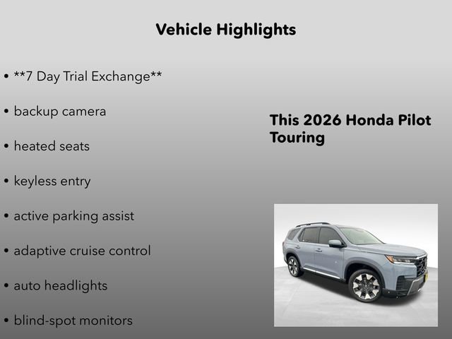 New 2026 Honda Pilot Touring image 5