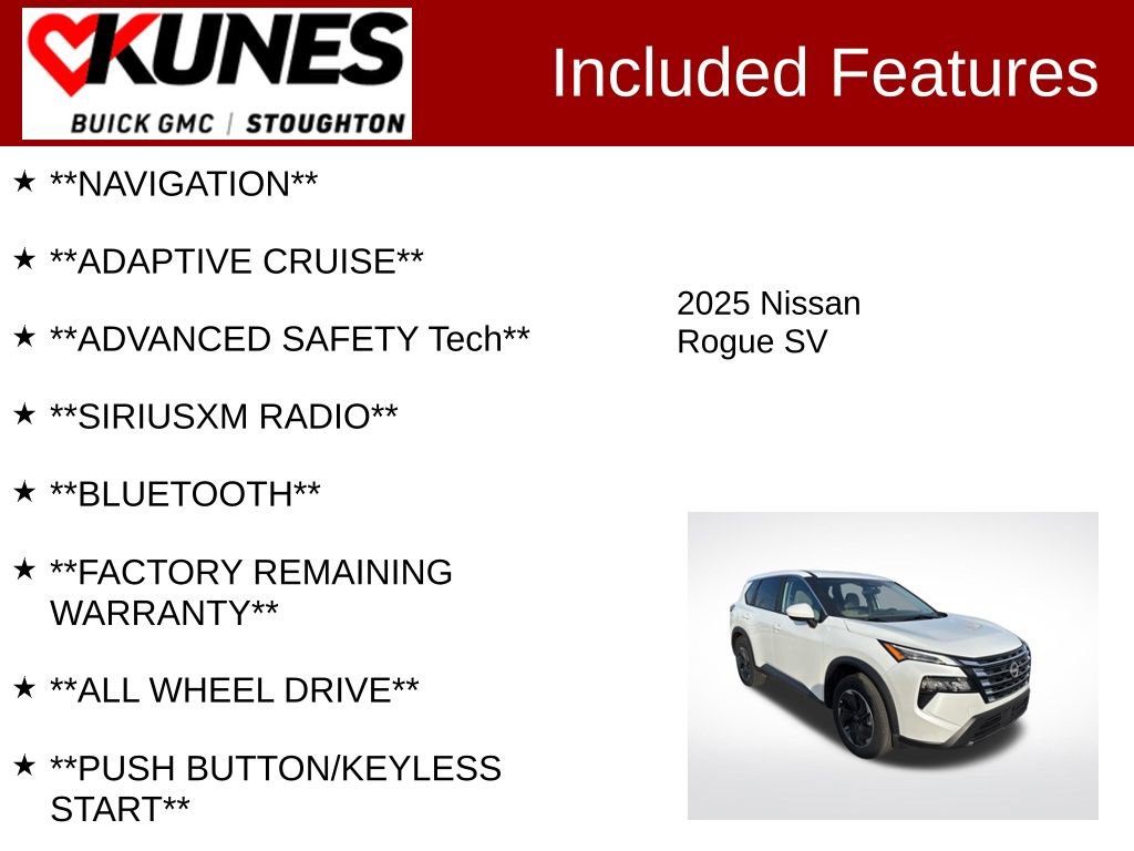 Used 2025 Nissan Rogue SV image 2