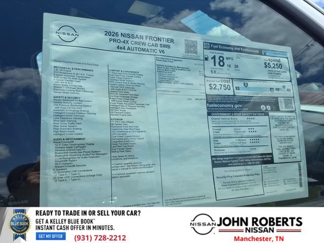 New 2026 Nissan Frontier PRO-4X w/ Tow Package AWD/4WD image 19