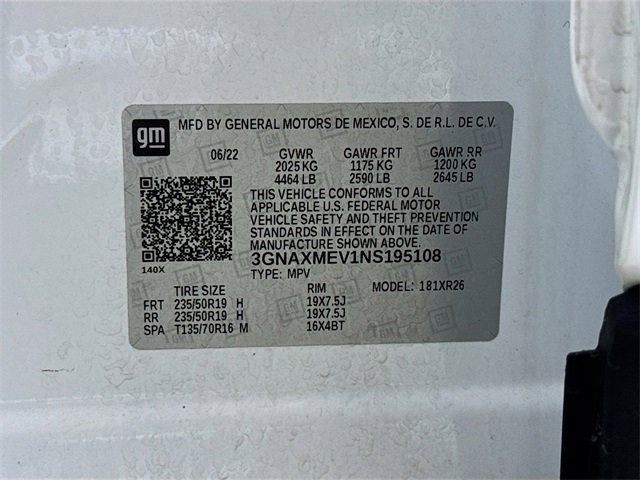 Used 2022 Chevrolet Equinox RS w/ RS Leather Package image 33