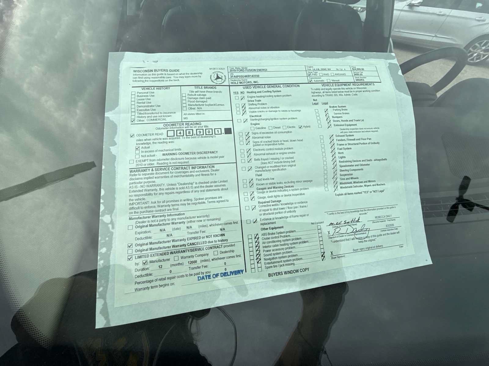 Used 2019 Ford Fusion Energi Titanium FWD image 29