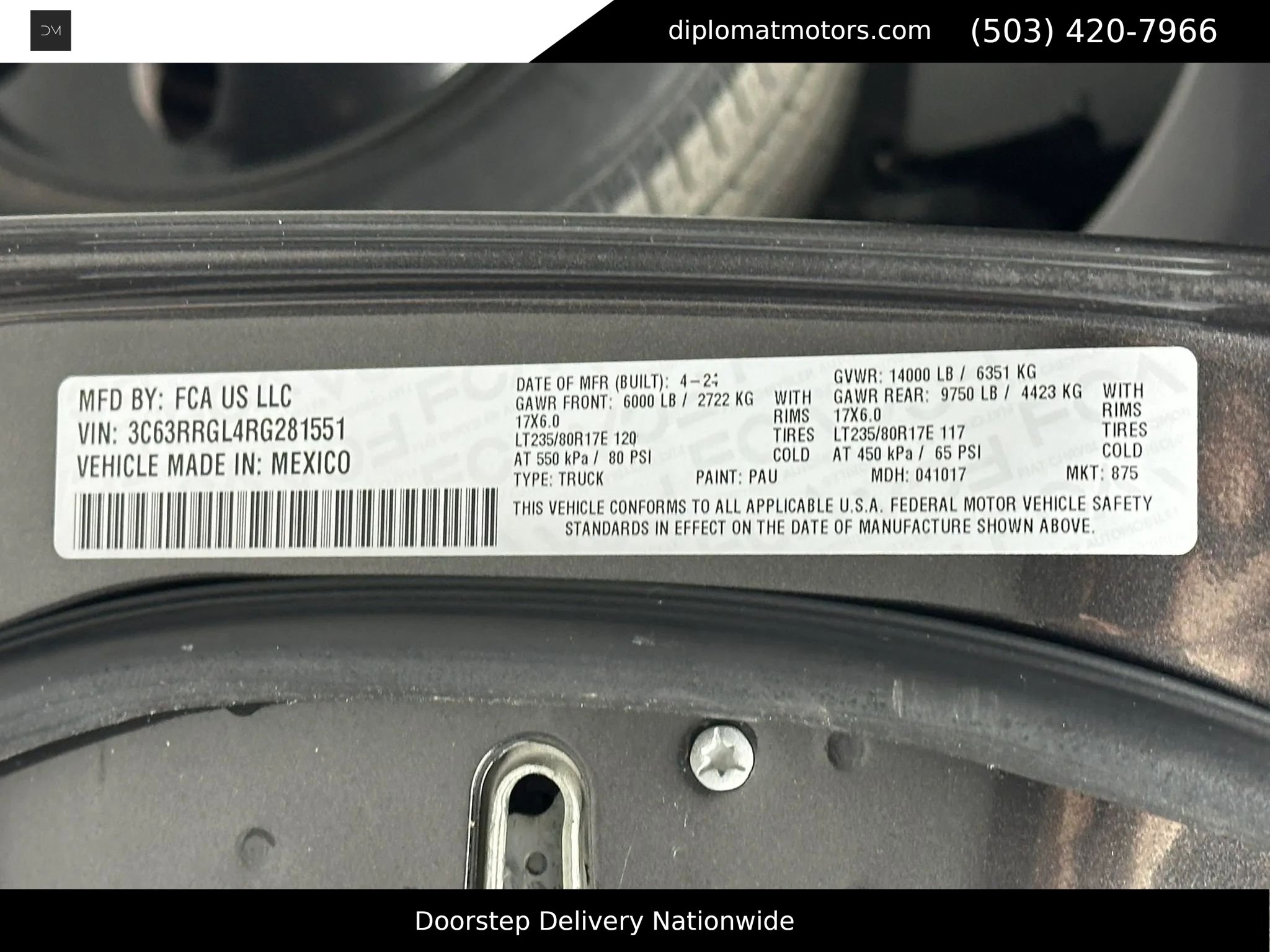 Used 2024 RAM 3500 Tradesman w/ Chrome Appearance Group image 55