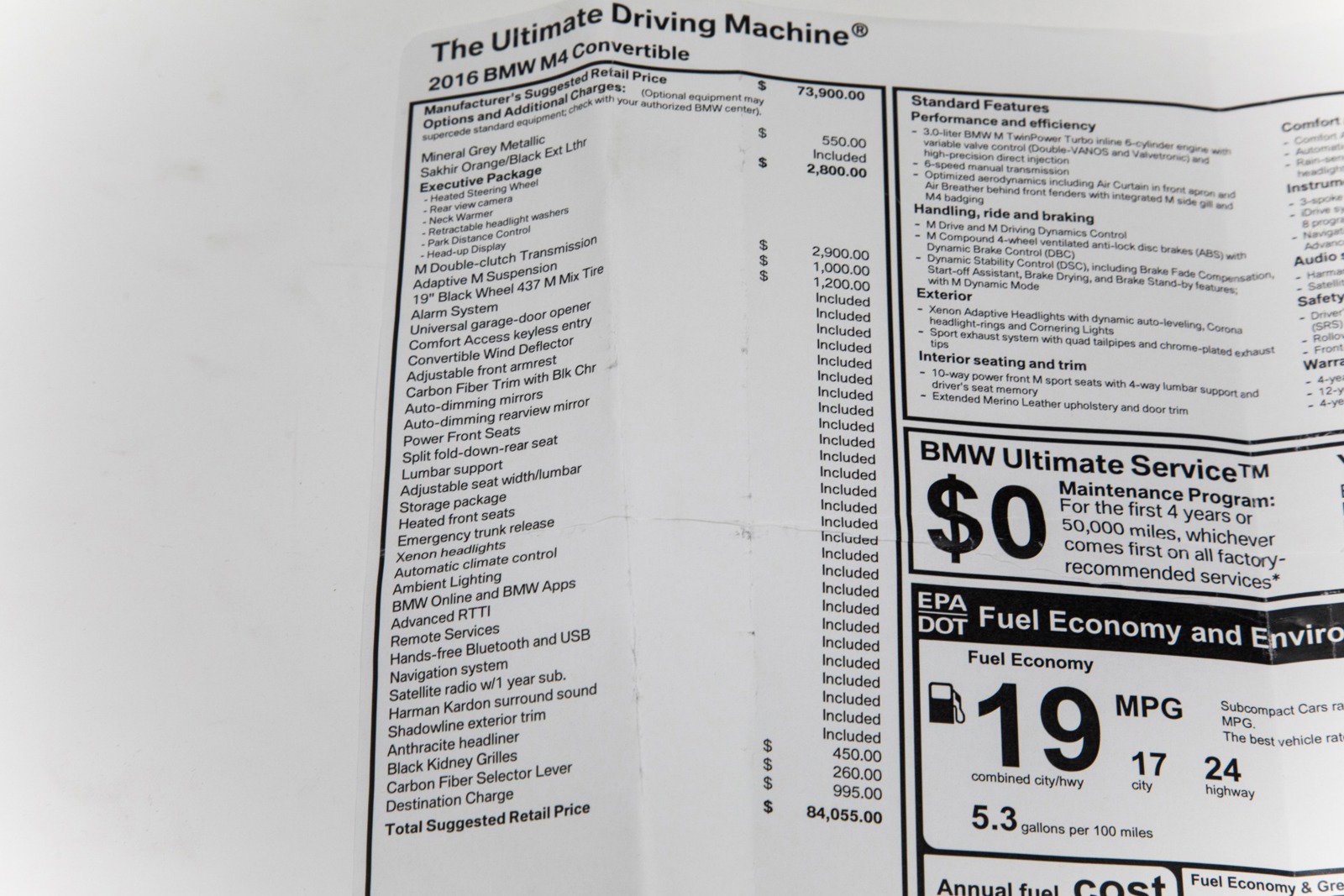 Used 2016 BMW M4 Convertible image 3