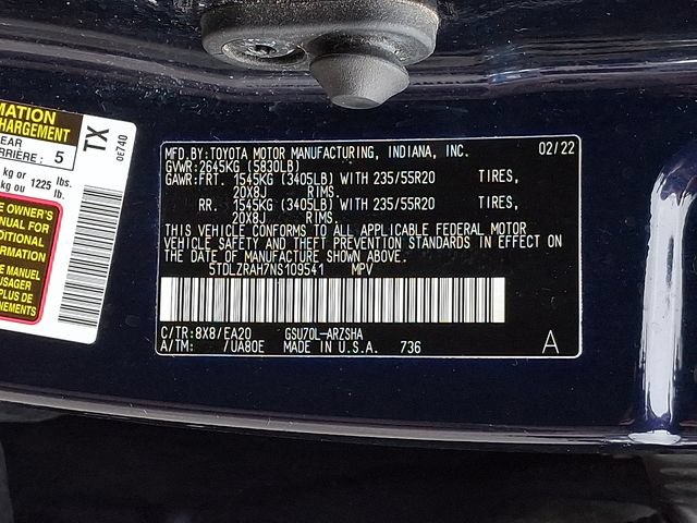 Used 2022 Toyota Highlander XSE FWD image 30