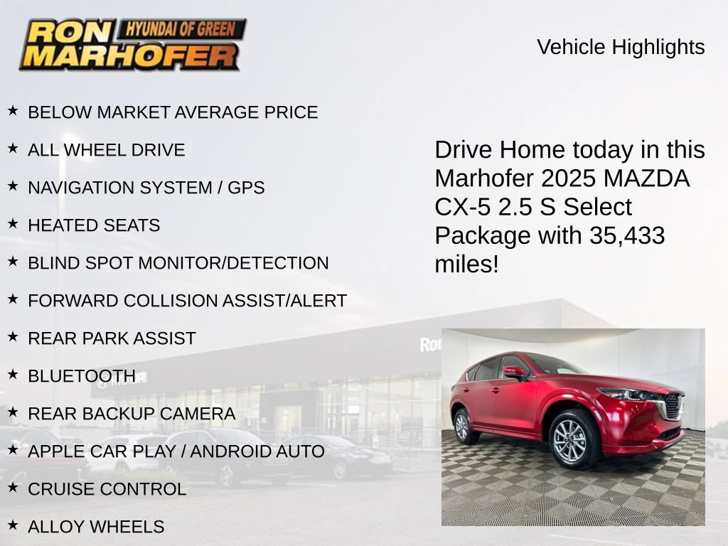 Used 2025 MAZDA CX-5 AWD 2.5 S w/ Select Package image 14