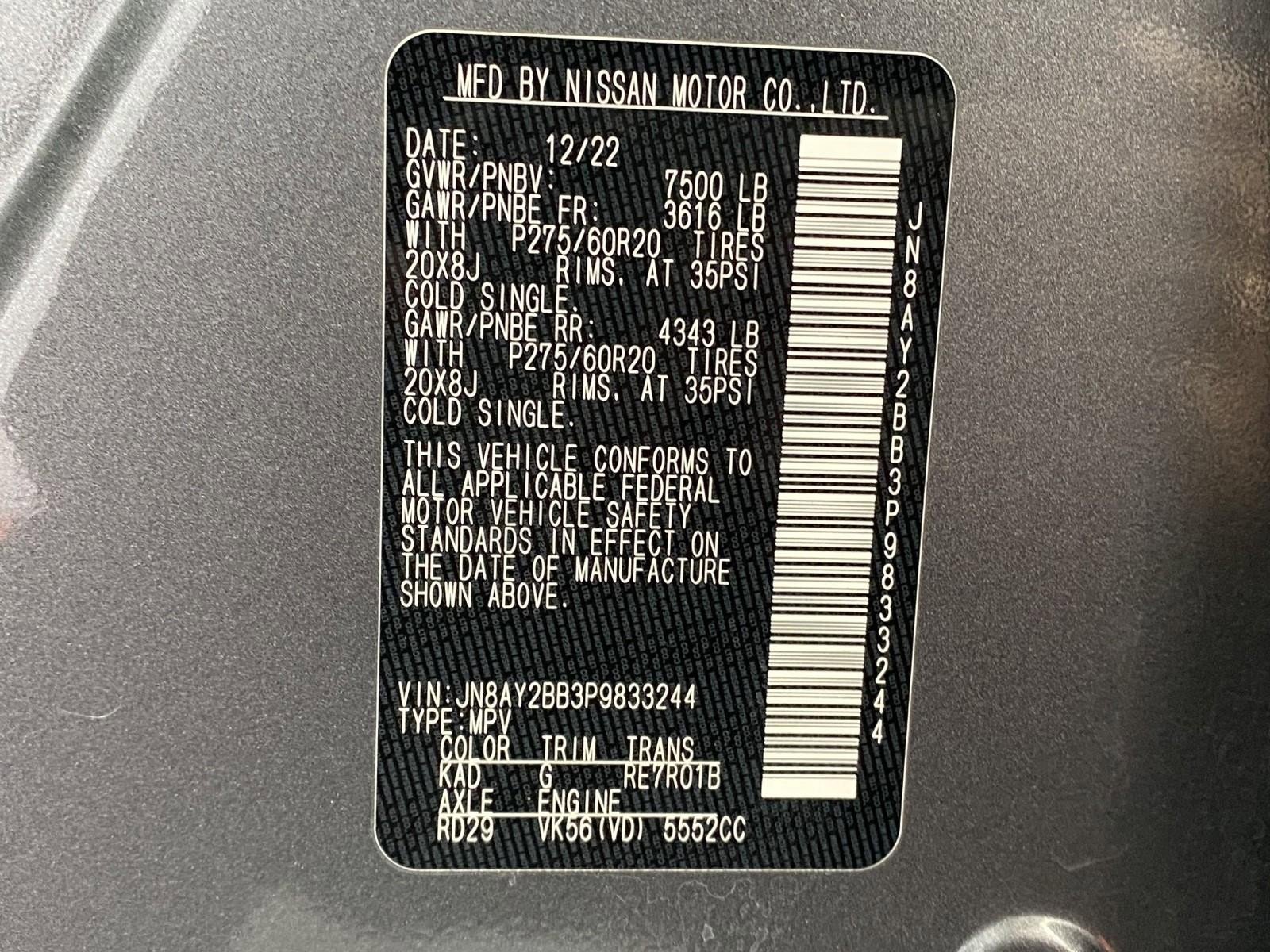 Used 2023 Nissan Armada SL w/ Captain's Chairs Package image 34