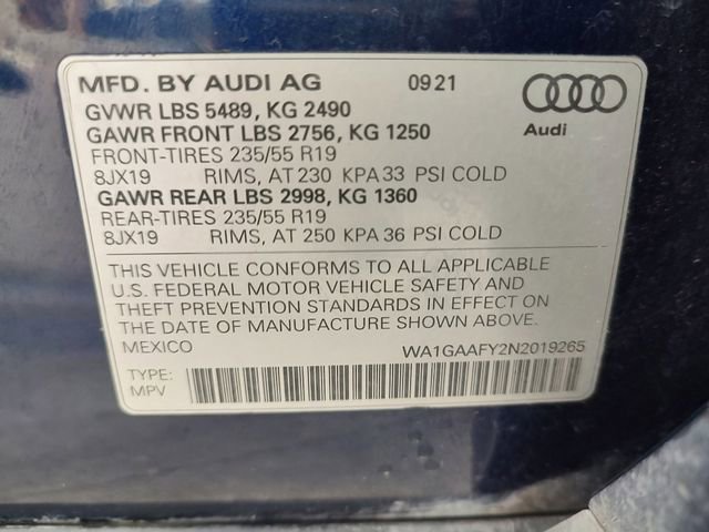 Used 2022 Audi Q5 2.0T Premium w/ Convenience Package image 14