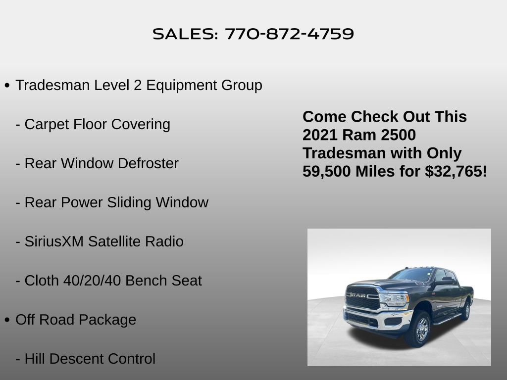 Used 2021 RAM 2500 Tradesman AWD/4WD image 5