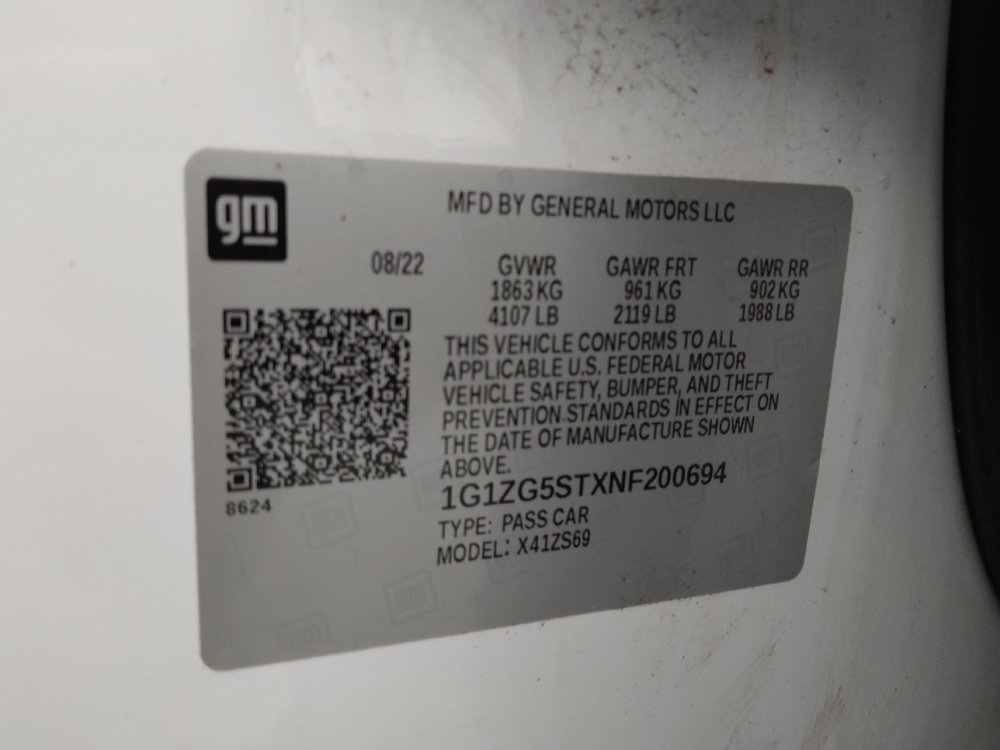 Used 2022 Chevrolet Malibu RS w/ LPO, Convenience Package 1 image 33