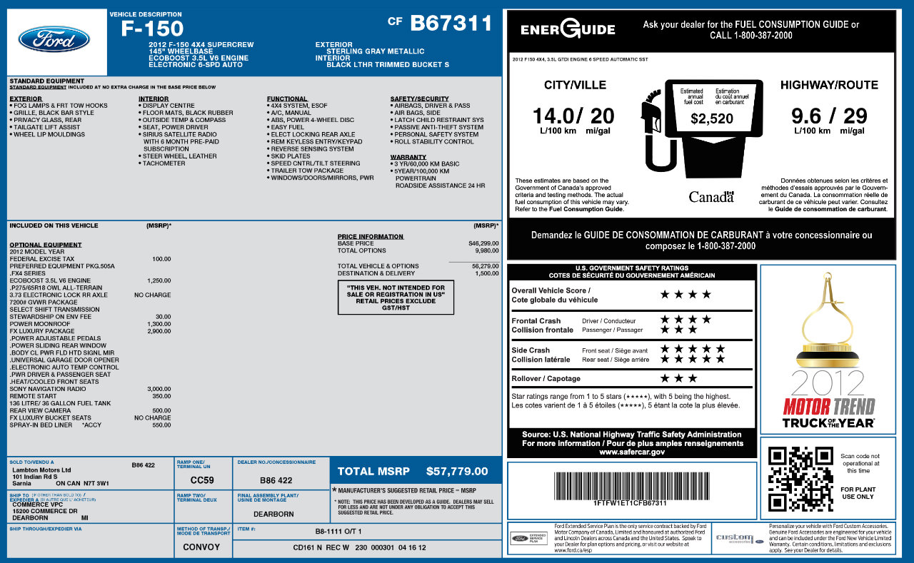 Used 2012 Ford F150 FX4 w/ FX Luxury Pkg image 9