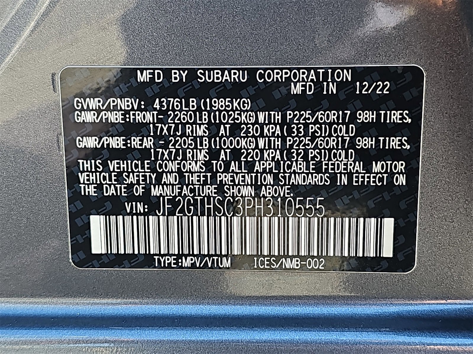 Certified 2023 Subaru Crosstrek 2.5i Sport image 38