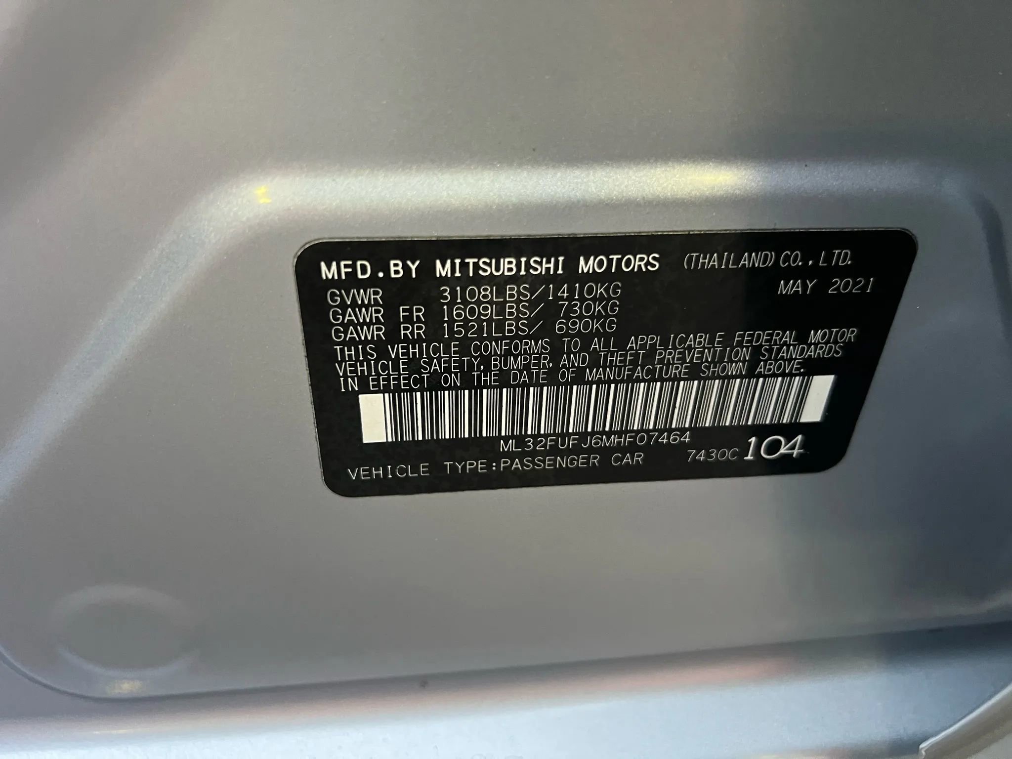 Used 2021 Mitsubishi Mirage G4 LE image 22