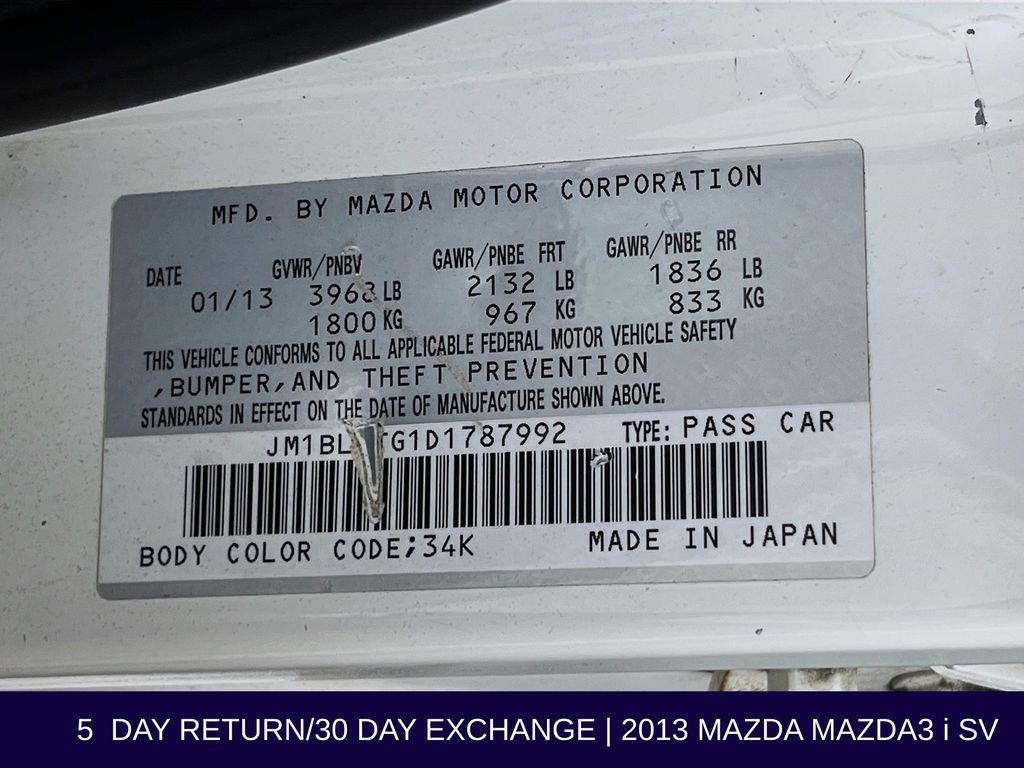 Used 2013 MAZDA MAZDA3 i SV image 31