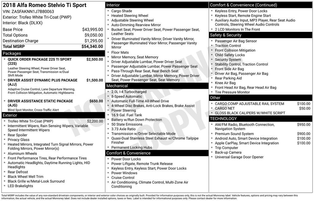 Used 2018 Alfa Romeo Stelvio Ti Sport image 34