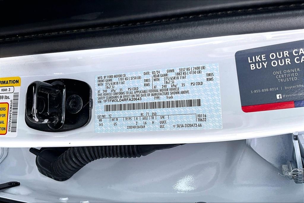 Used 2024 Ford F150 XLT w/ Equipment Group 302A MID image 33