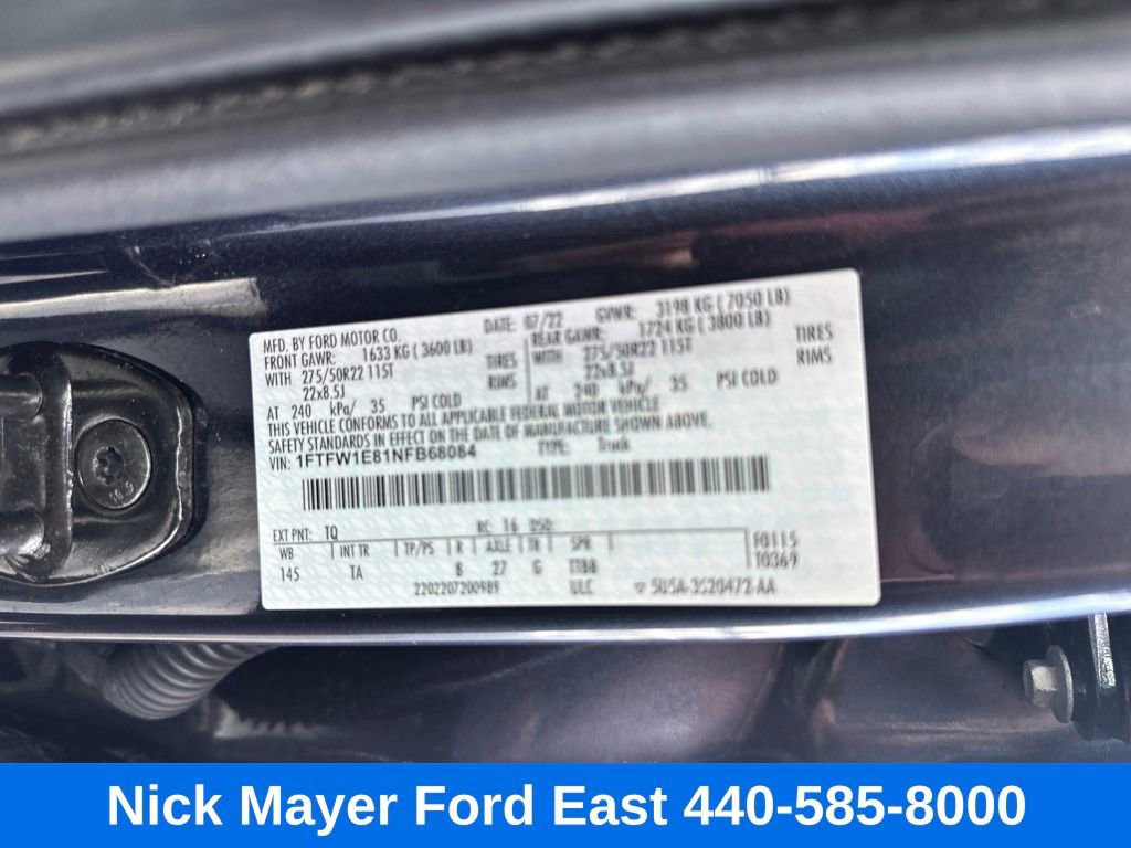 Used 2022 Ford F150 Limited image 15