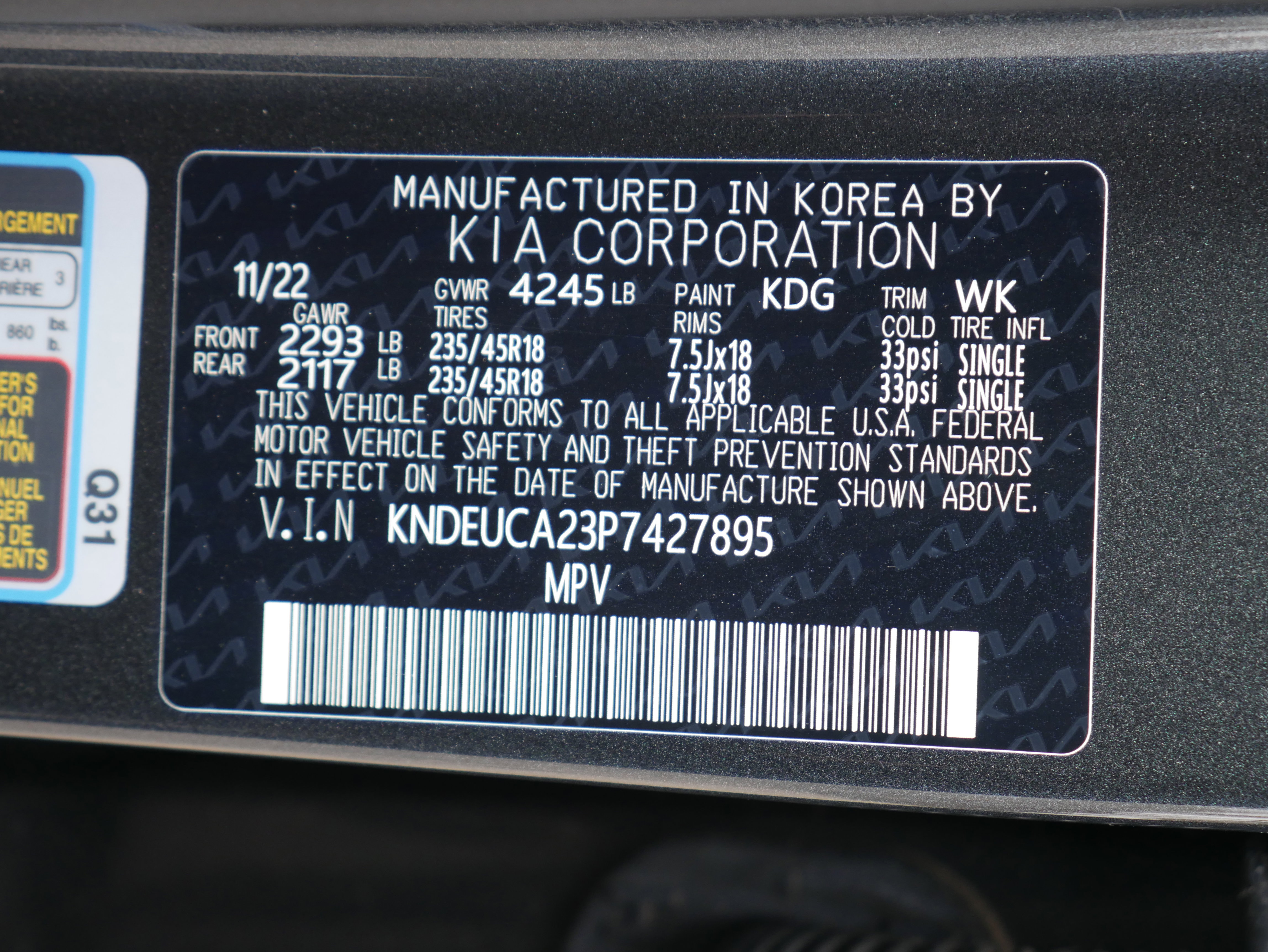 Certified 2023 Kia Seltos Nightfall Edition image 30