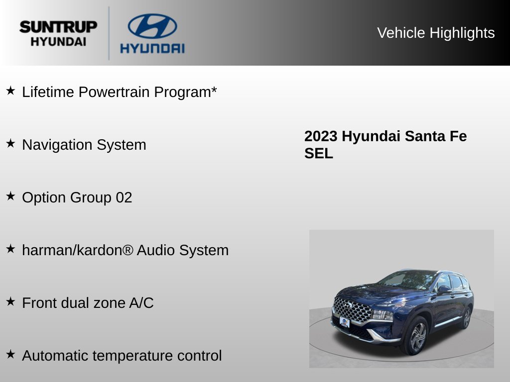 Used 2023 Hyundai Santa Fe SEL w/ Premium Package AWD/4WD image 8