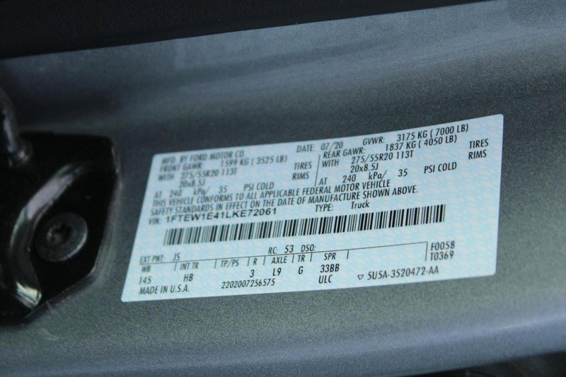 Used 2020 Ford F150 Lariat w/ Equipment Group 502A Luxury image 18