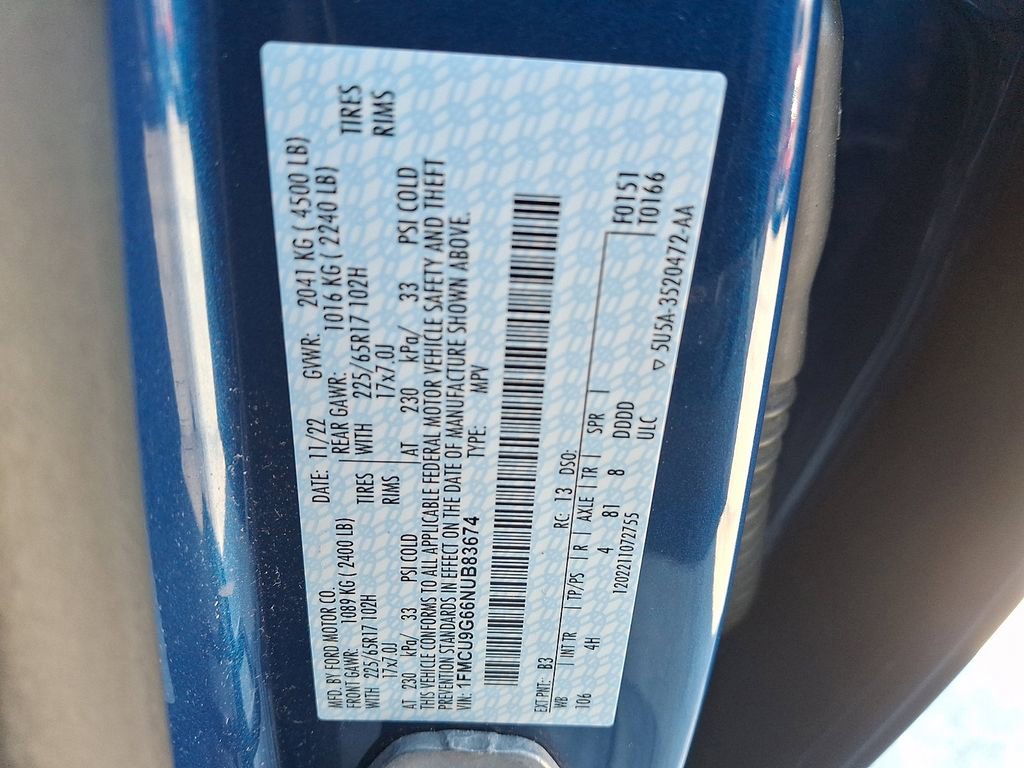 Certified 2022 Ford Escape SE w/ Cold Weather Package image 27