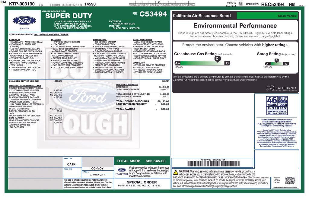 Used 2024 Ford F250 Lariat w/ Lariat Ultimate Package image 67