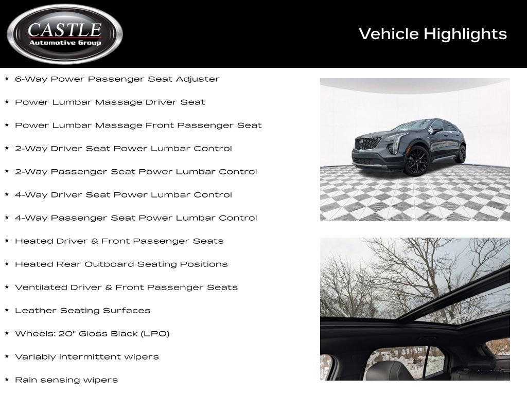 Certified 2023 Cadillac XT4 Premium Luxury w/ LPO, Onyx Lite Package image 16