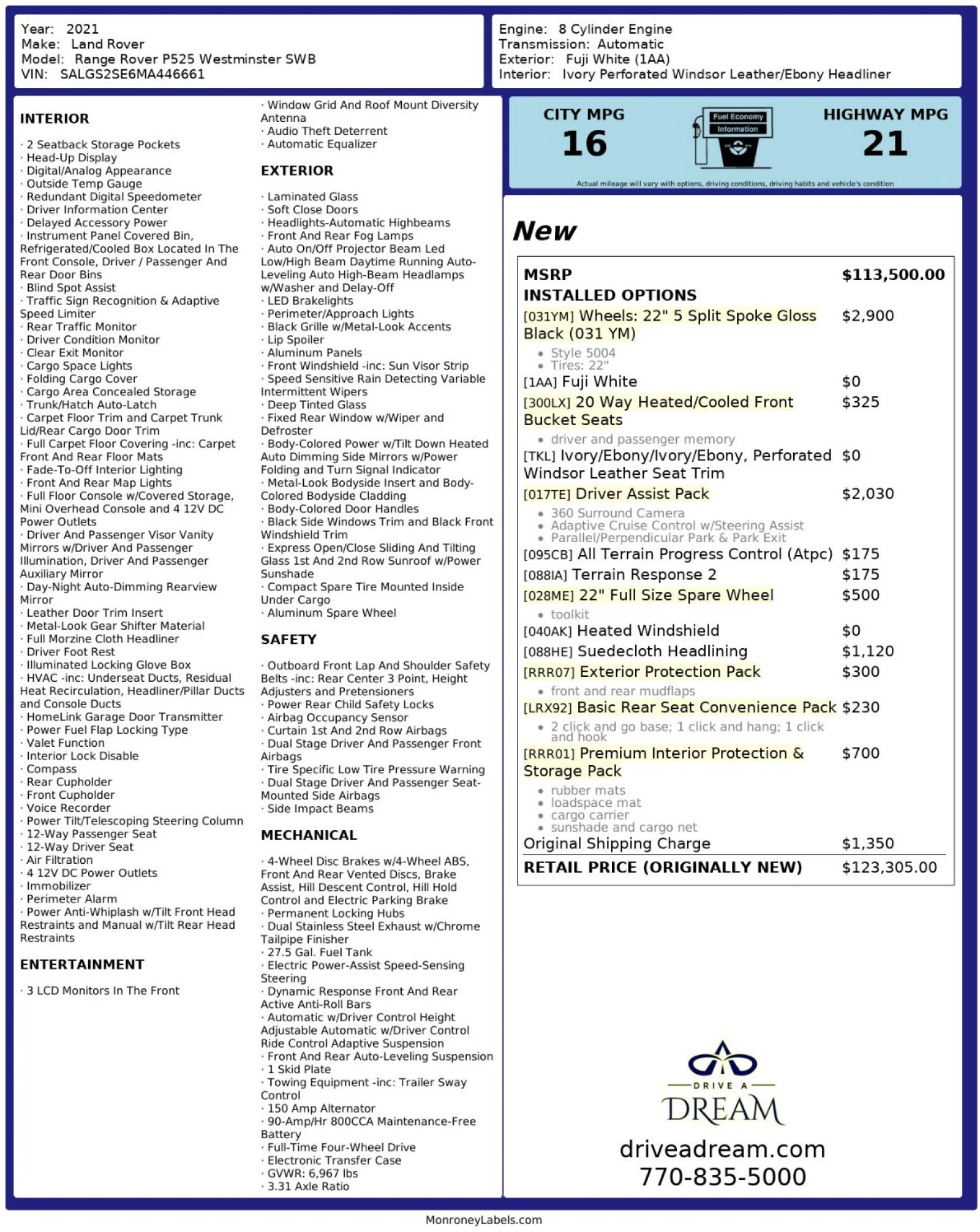 Used 2021 Land Rover Range Rover P525 Westminster Edition image 62