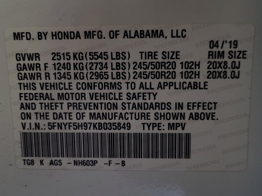 Used 2019 Honda Pilot Touring image 33