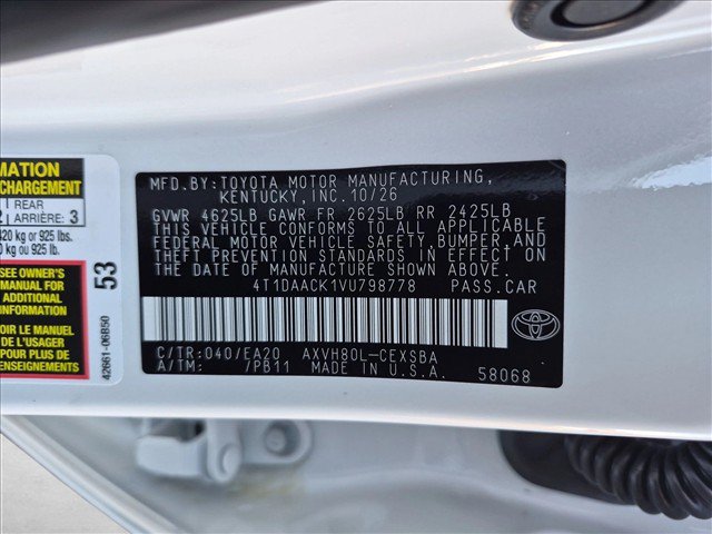 New 2027 Toyota Camry SE w/ Multimedia Upgrade Package FWD image 17