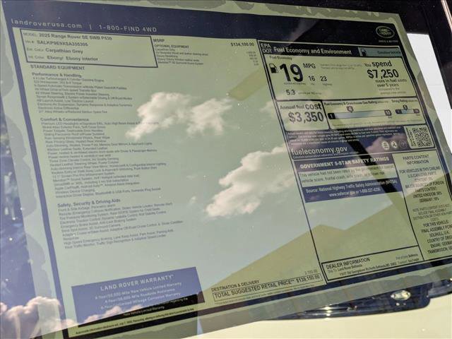 New 2025 Land Rover Range Rover SE image 20
