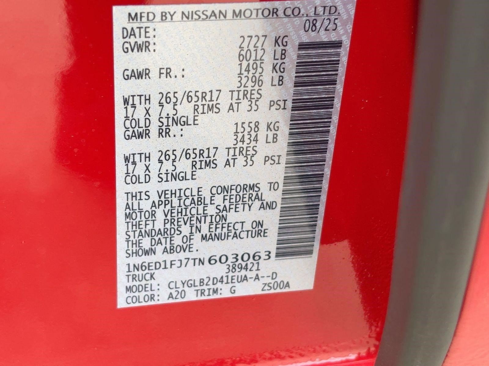 Used 2026 Nissan Frontier SV w/ Tow Package image 20