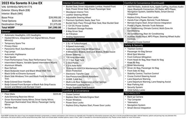 Used 2023 Kia Sorento X-Line EX image 27