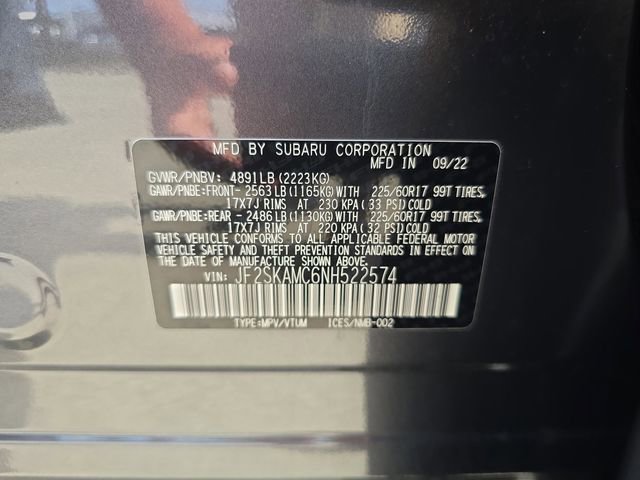 Certified 2022 Subaru Forester Wilderness image 30