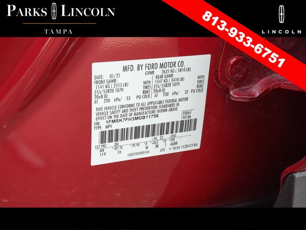 Used 2021 Ford Explorer Limited w/ Equipment Group 301A RWD image 37
