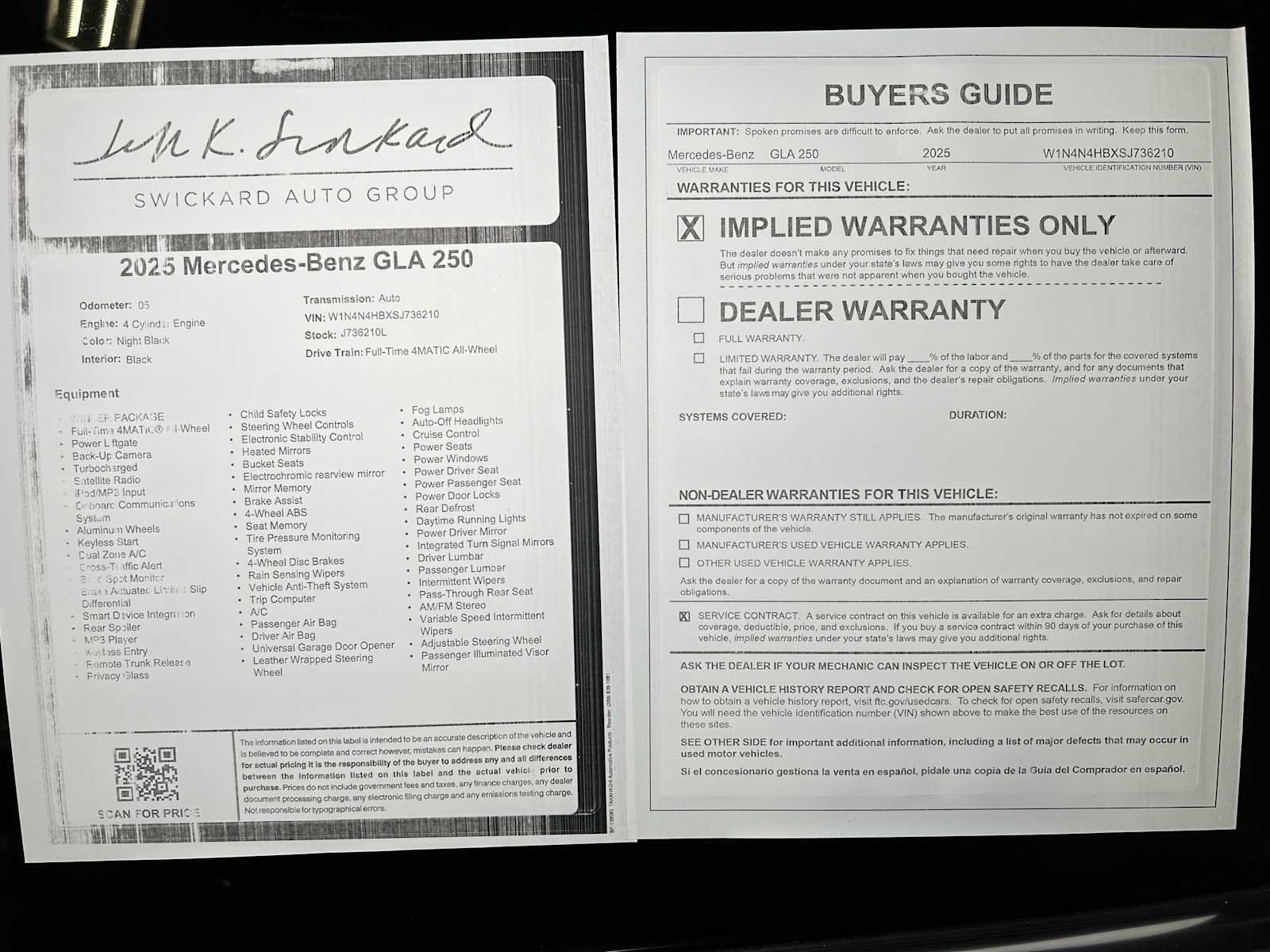 Used 2025 Mercedes-Benz GLA 250 4MATIC image 37