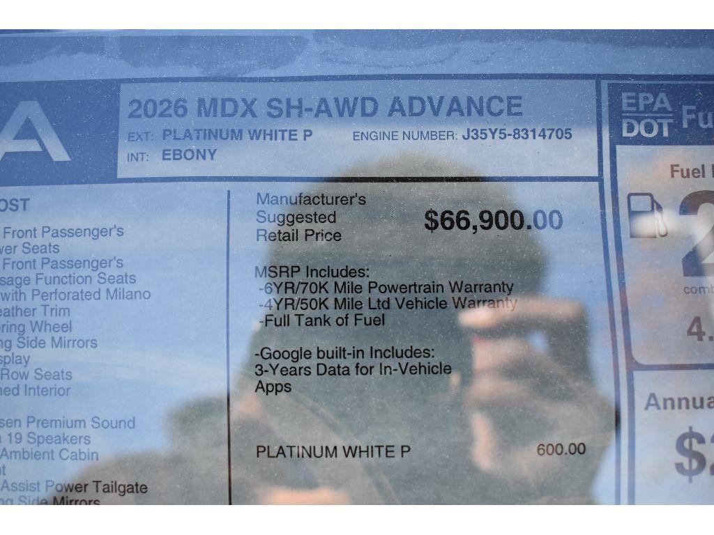 New 2026 Acura MDX w/ Advance Package AWD/4WD image 41