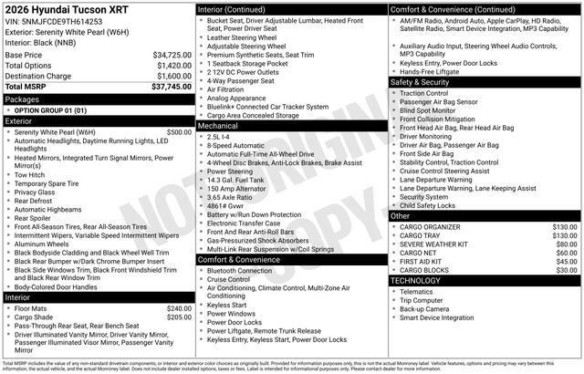 New 2026 Hyundai Tucson XRT image 4