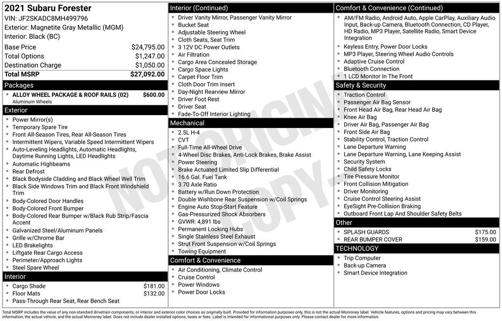 Used 2021 Subaru Forester image 41